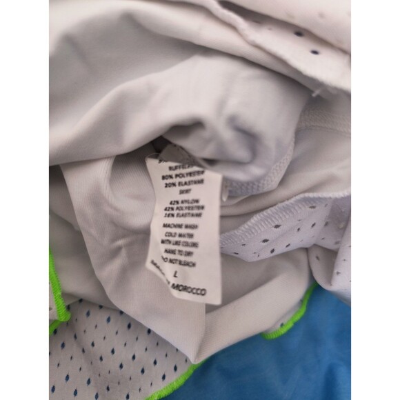 SOFIBELLA Women's Large 3 Piece Tennis/Activewear Shirt, Tank & Skort Set Blue - Picture 12 of 13